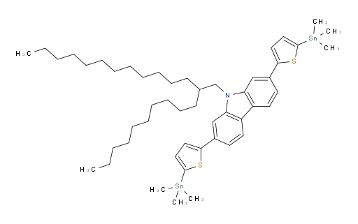9-(2-decyltetradecyl)-2,7-bis(5-(trimethylstannyl)thiophen-2-yl)-9H-carbazole