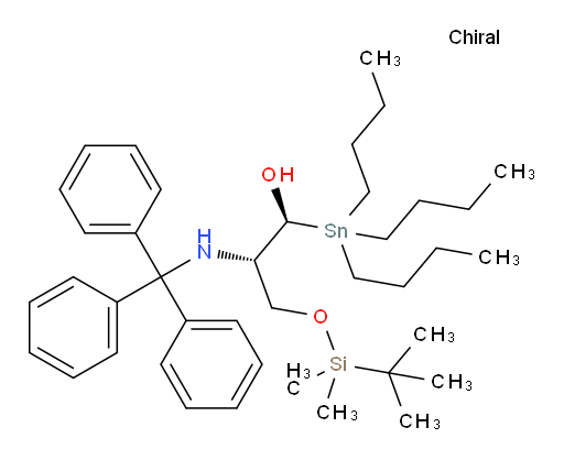 (1S,2S)-3-((tert-butyldimethylsilyl)oxy)-1-(tributylstannyl)-2-(tritylamino)propan-1-ol