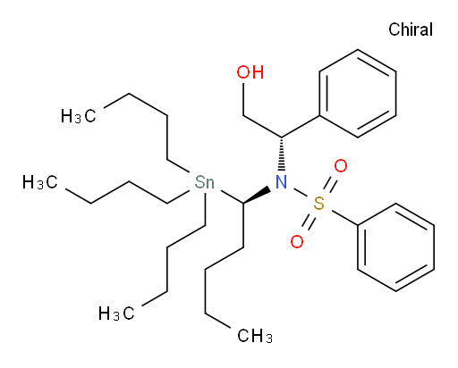 N-((S)-2-hydroxy-1-phenylethyl)-N-((R)-1-(tributylstannyl)pentyl)benzenesulfonamide