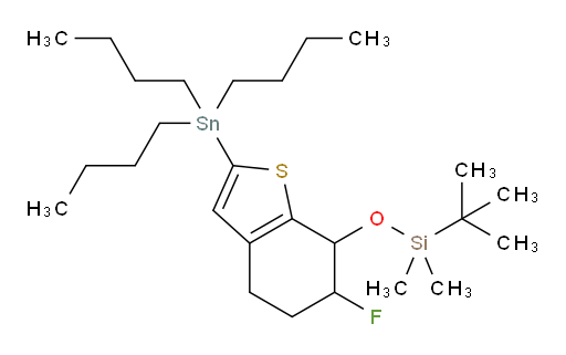 叔丁基((6-氟-2-(三丁基锡基)-4,5,6,7-四氢苯并[b]噻吩-7-氧基))二甲基硅烷