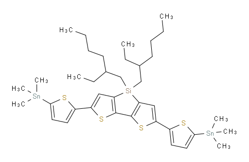 4,4-bis(2-ethylhexyl)-2,6-bis(5-(trimethylstannyl)thiophen-2-yl)-4H-silolo[3,2-b:4,5-b']dithiophene