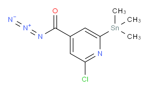 2-chloro-6-(trimethylstannyl)isonicotinoyl azide