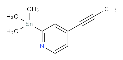 4-(丙-1-炔-1-基)-2-(三甲基锡基)吡啶