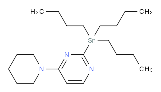 4-(piperidin-1-yl)-2-(tributylstannyl)pyrimidine