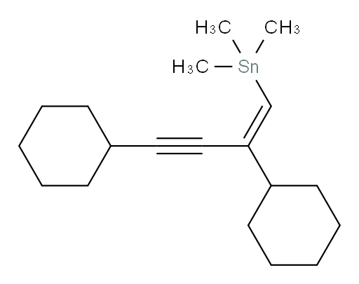 (Z)-(2,4-dicyclohexylbut-1-en-3-yn-1-yl)trimethylstannane