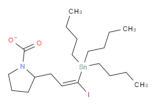 (E)-2-(3-碘-3-(三丁基锡基)烯丙基)吡咯烷-1-甲酸酯