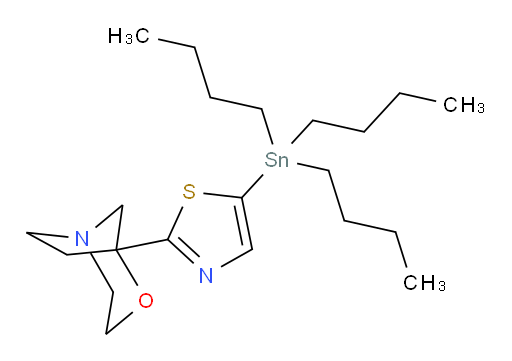 5-(5-(tributylstannyl)thiazol-2-yl)-4-oxa-1-azabicyclo[3.2.1]octane