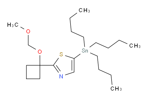 2-(1-(methoxymethoxy)cyclobutyl)-5-(tributylstannyl)thiazole
