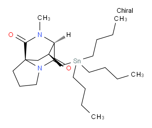 (6R,7S,8aR)-10-methyl-7-((tributylstannyl)methyl)tetrahydro-1H-6,8a-(epiminomethano)indolizine-5,9(6H)-dione