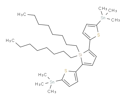 1,1-dioctyl-2,5-bis(5-(trimethylstannyl)thiophen-2-yl)-1H-silole