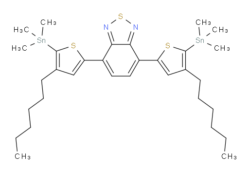 4,7-bis(4-hexyl-5-(trimethylstannyl)thiophen-2-yl)benzo[c][1,2,5]thiadiazole