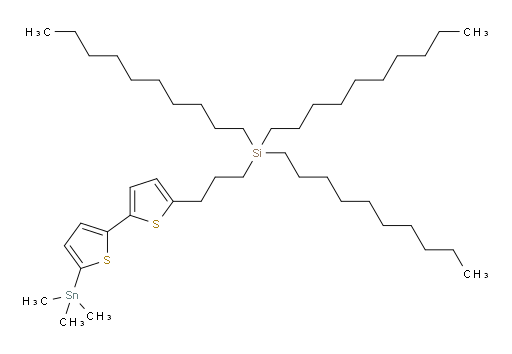 三(癸基)(3-(5'-(三甲基锡基)-[2,2'-联噻吩]-5-基)丙基)硅烷