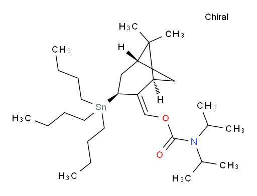 (E)-((1R,3S,5R)-6,6-二甲基-3-(三丁基锡基)双环[3.1.1]庚-2-亚基)甲基 二异丙基氨基甲酸酯