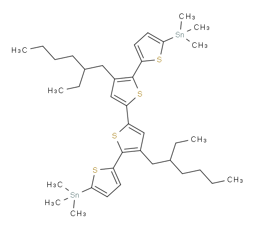(3',4''-bis(2-ethylhexyl)-[2,2':5',2'':5'',2'''-quaterthiophene]-5,5'''-diyl)bis(trimethylstannane)