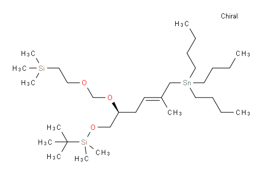 (S,E)-2,2,11,11,12,12-hexamethyl-8-(3-methyl-4-(tributylstannyl)but-2-en-1-yl)-5,7,10-trioxa-2,11-disilatridecane