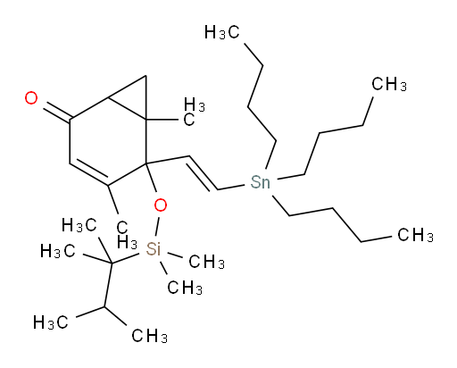 (E)-5-(((2,3-dimethylbutan-2-yl)dimethylsilyl)oxy)-4,6-dimethyl-5-(2-(tributylstannyl)vinyl)bicyclo[4.1.0]hept-3-en-2-one