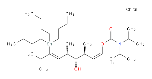 (1Z,3S,4S,5S,6Z)-4-hydroxy-3,5,8-trimethyl-7-(tributylstannyl)nona-1,6-dien-1-yl diisopropylcarbamate