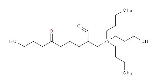 6-oxo-2-((tributylstannyl)methyl)decanal