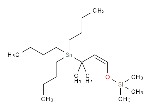 (Z)-trimethyl((3-methyl-3-(tributylstannyl)but-1-en-1-yl)oxy)silane