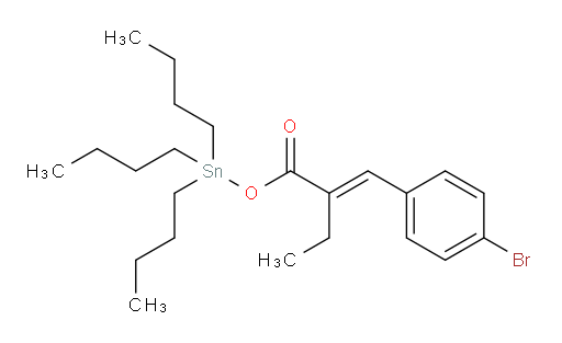 (E)-tributylstannyl 2-(4-bromobenzylidene)butanoate