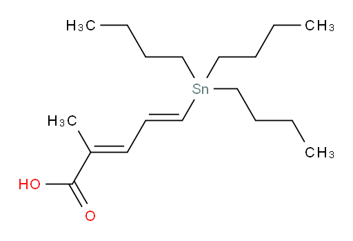 (2E,4E)-2-methyl-5-(tributylstannyl)penta-2,4-dienoic acid