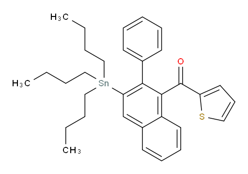 (2-phenyl-3-(tributylstannyl)naphthalen-1-yl)(thiophen-2-yl)methanone