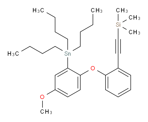 ((2-(4-methoxy-2-(tributylstannyl)phenoxy)phenyl)ethynyl)trimethylsilane