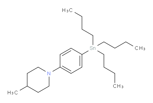 4-methyl-1-(4-(tributylstannyl)phenyl)piperidine