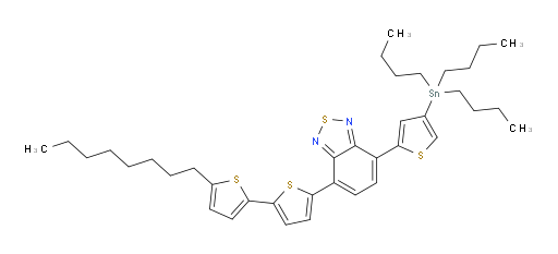 4-(5'-octyl-[2,2'-bithiophen]-5-yl)-7-(4-(tributylstannyl)thiophen-2-yl)benzo[c][1,2,5]thiadiazole