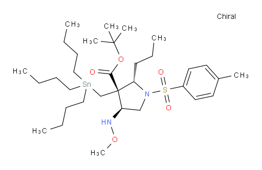 (2S,3S,4S)-tert-butyl 4-(methoxyamino)-2-propyl-1-tosyl-3-((tributylstannyl)methyl)pyrrolidine-3-carboxylate