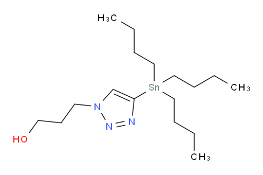 3-(4-(tributylstannyl)-1H-1,2,3-triazol-1-yl)propan-1-ol