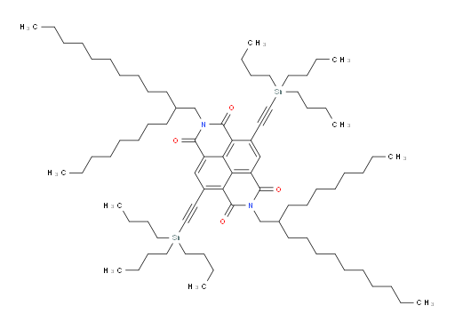 2,7-bis(2-octyldodecyl)-4,9-bis((tributylstannyl)ethynyl)benzo[lmn][3,8]phenanthroline-1,3,6,8(2H,7H)-tetraone