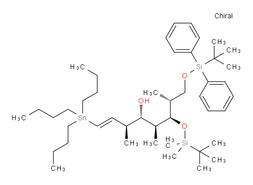 (3S,4S,5S,6R,7R,E)-6-((叔丁基二甲基sil氧基))-8-((叔丁基二苯基sil氧基))-3,5,7-三甲基-1-(三丁基锡基)辛-1-烯-4-醇