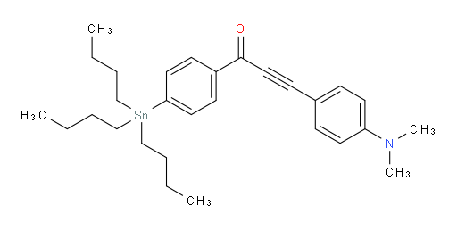 3-(4-(dimethylamino)phenyl)-1-(4-(tributylstannyl)phenyl)prop-2-yn-1-one