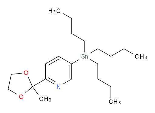 2-(2-甲基-1,3-二氧杂环戊烷-2-基)-5-(三丁基锡基)吡啶