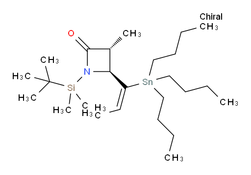 (3R,4S)-1-(叔丁基二甲基硅烷基)-3-甲基-4-((E)-1-(三丁基锡基)丙烯-1-基)氮杂环丁烷-2-酮