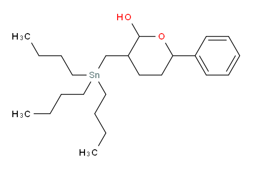6-phenyl-3-((tributylstannyl)methyl)tetrahydro-2H-pyran-2-ol