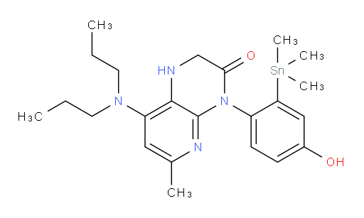 8-(dipropylamino)-4-(4-hydroxy-2-(trimethylstannyl)phenyl)-6-methyl-1,2-dihydropyrido[2,3-b]pyrazin-3(4H)-one