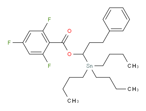 3-苯基-1-(三丁基锡基)丙基 2,4,6-三氟苯甲酸酯