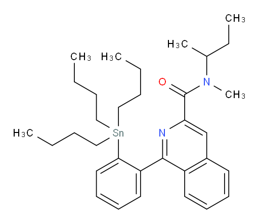 N-(仲丁基)-N-甲基-1-(2-(三丁基锡基)苯基)异喹啉-3-甲酰胺