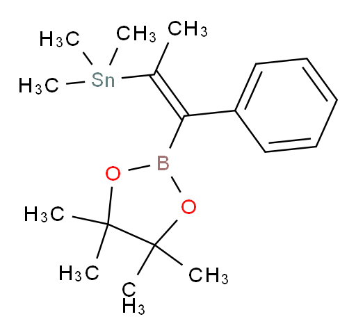(E)-trimethyl(1-phenyl-1-(4,4,5,5-tetramethyl-1,3,2-dioxaborolan-2-yl)prop-1-en-2-yl)stannane