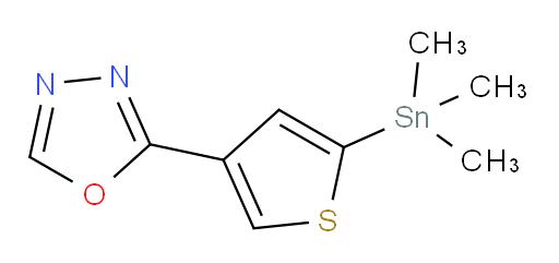 2-(5-(trimethylstannyl)thiophen-3-yl)-1,3,4-oxadiazole