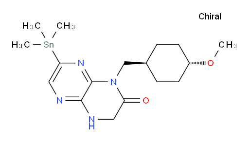 1-(((1r,4r)-4-methoxycyclohexyl)methyl)-7-(trimethylstannyl)-3,4-dihydropyrazino[2,3-b]pyrazin-2(1H)-one