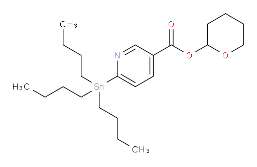 tetrahydro-2H-pyran-2-yl 6-(tributylstannyl)nicotinate