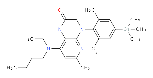8-(butyl(ethyl)amino)-4-(2,6-dimethyl-4-(trimethylstannyl)phenyl)-6-methyl-3,4-dihydropyrido[2,3-b]pyrazin-2(1H)-one