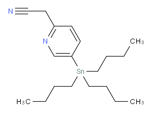 2-(5-(tributylstannyl)pyridin-2-yl)acetonitrile