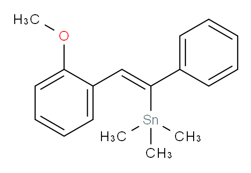 (Z)-(2-(2-methoxyphenyl)-1-phenylvinyl)trimethylstannane