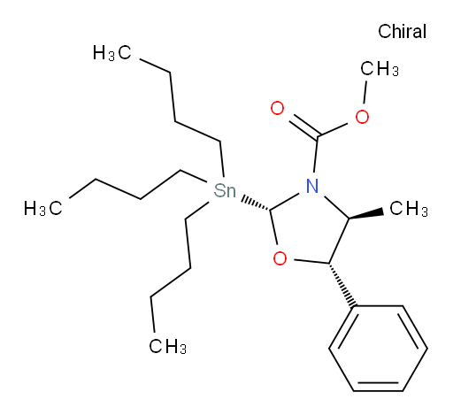 (2R,4S,5S)-methyl 4-methyl-5-phenyl-2-(tributylstannyl)oxazolidine-3-carboxylate