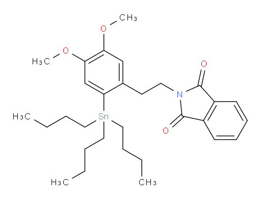 2-(4,5-dimethoxy-2-(tributylstannyl)phenethyl)isoindoline-1,3-dione