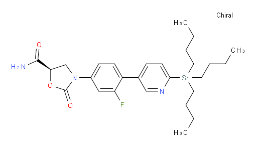 (R)-3-(3-氟-4-(6-(三丁基锡基)吡啶-3-基)苯基)-2-氧代噁唑烷-5-甲酰胺